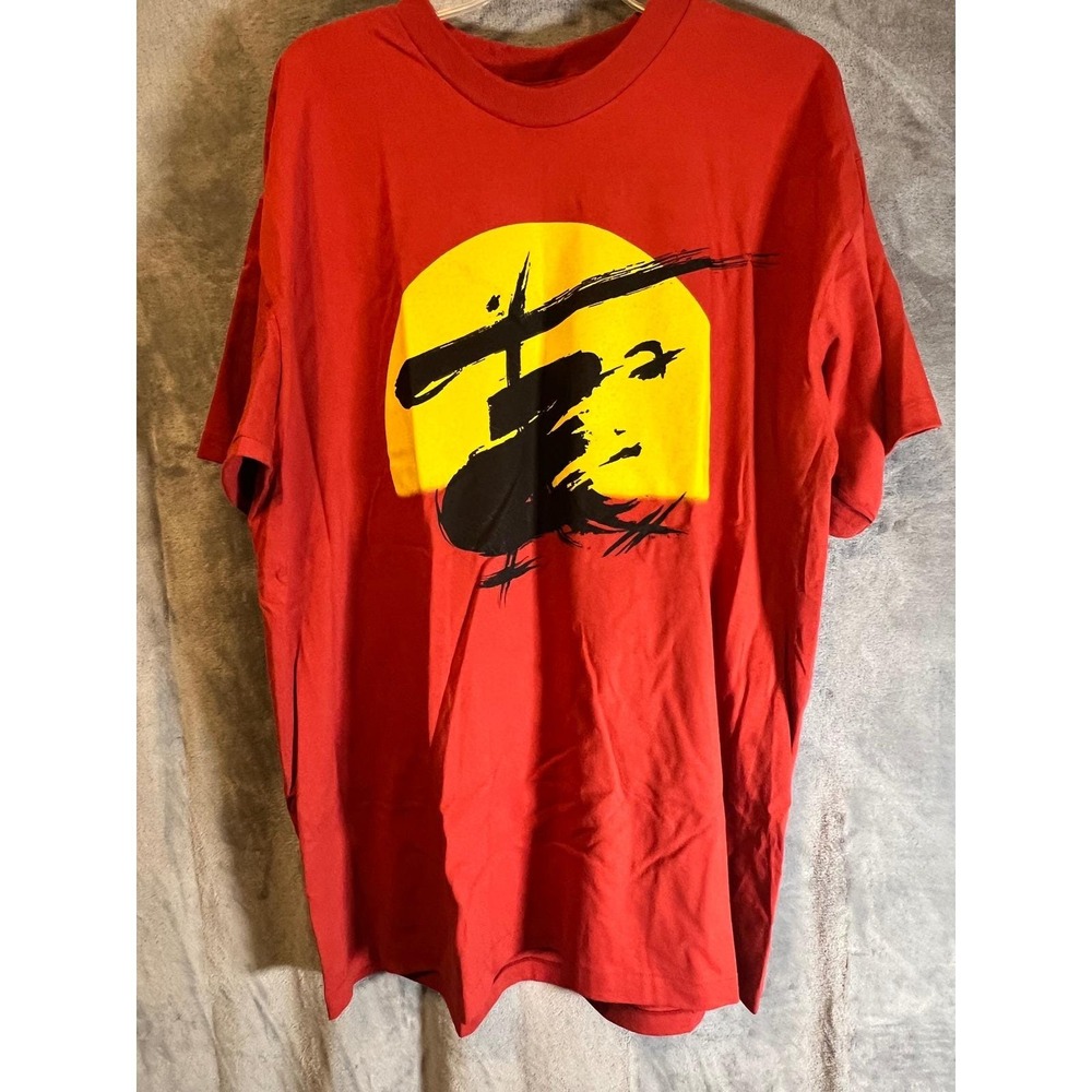 Vintage Miss Saigon Musical Tee Tennessee River‎ Gold Red Shirt XL USA Broadway